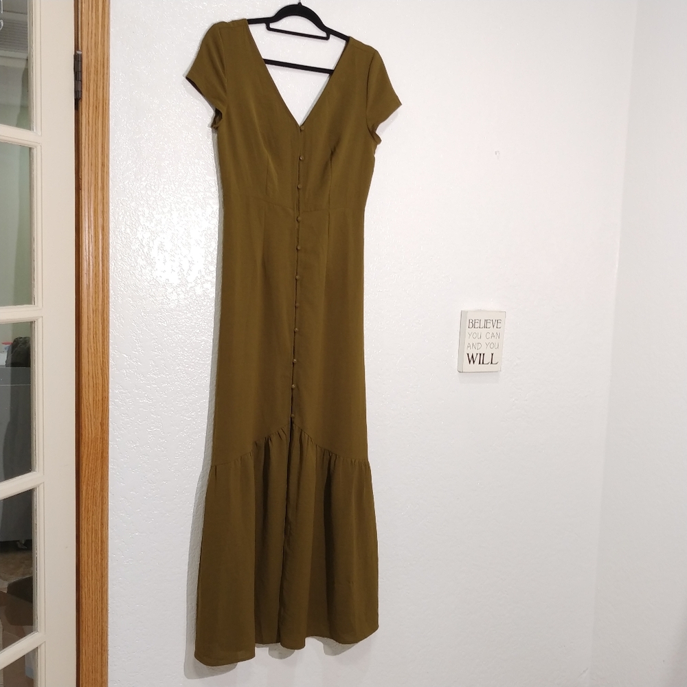 The Standard Olive Green Maxi Dress